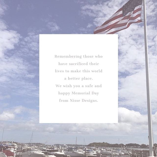 Happy Memorial Day from Nisse Designs